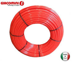 Teava Giacomini 16x2.0 cu bariera anti-oxigen, culoare rosie 120 m/colac