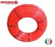 Teava Giacomini 16x2.0 cu bariera anti-oxigen, culoare rosie 240 m/colac